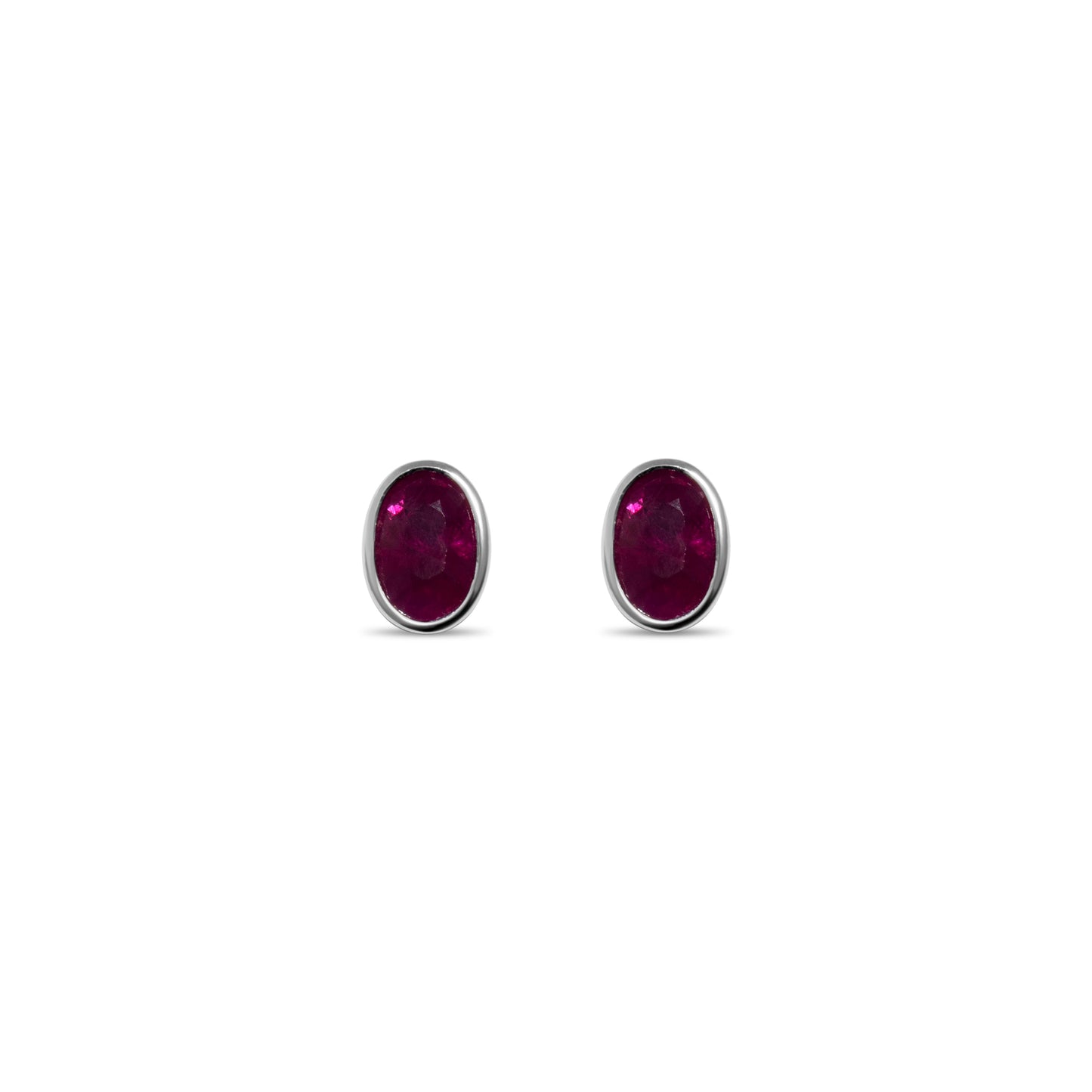 EMERALD OVAL STUDS