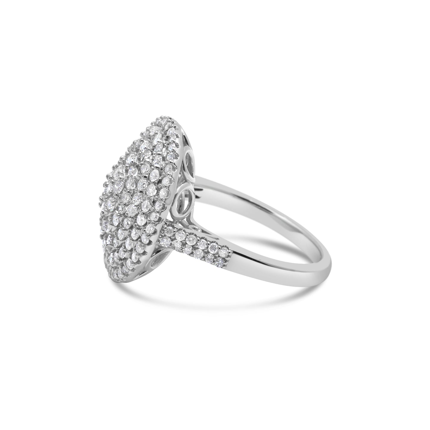 OVAL PAVE DIAMOND RING