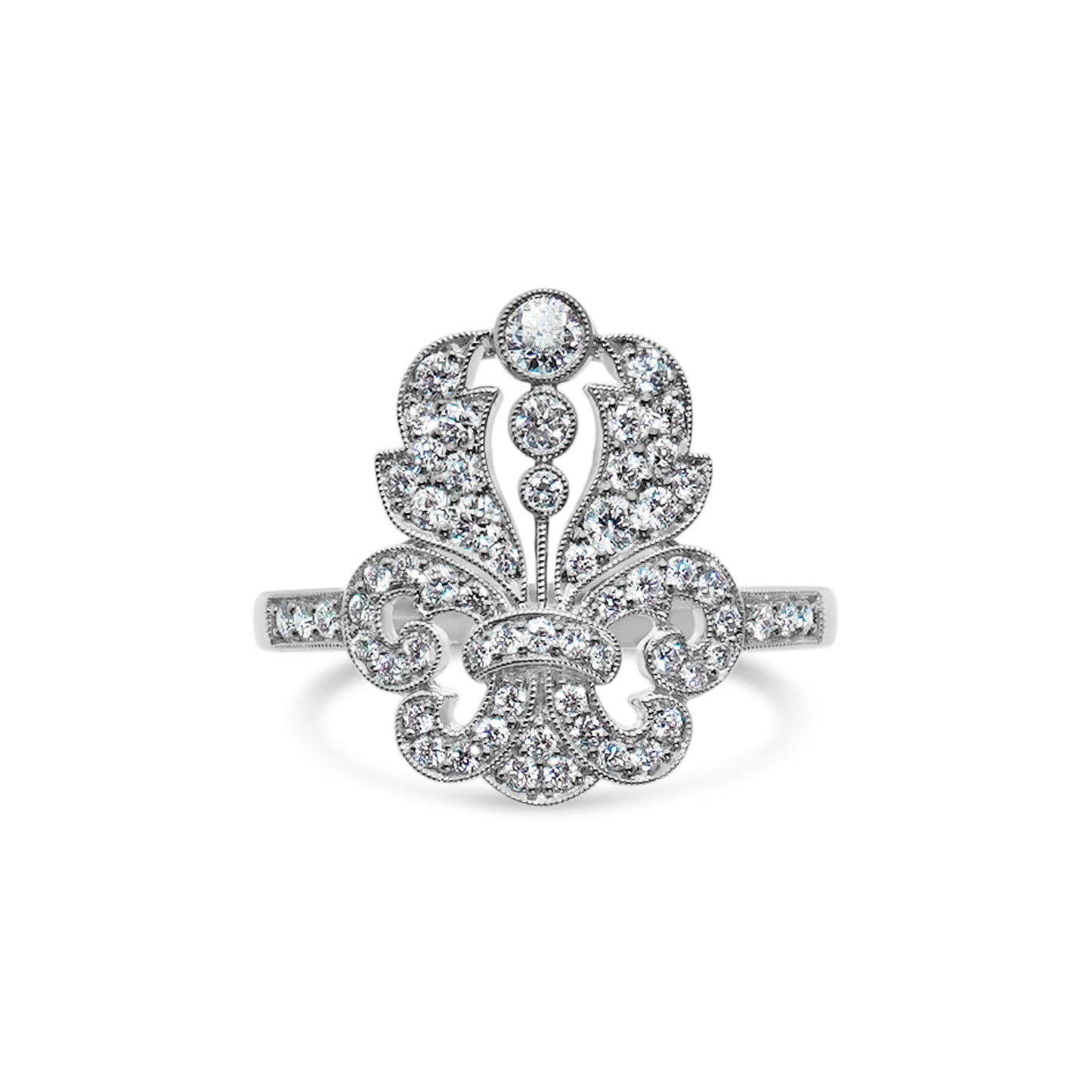 FLEUR-DE-LIS DIAMOND RING