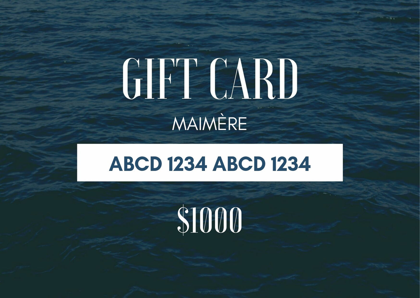 MAIMÈRE Gift Card