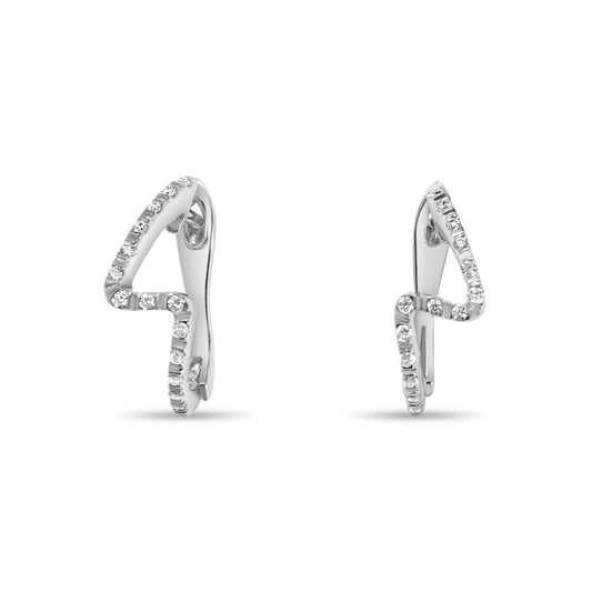 DIAMOND ZIG ZAG EARRINGS