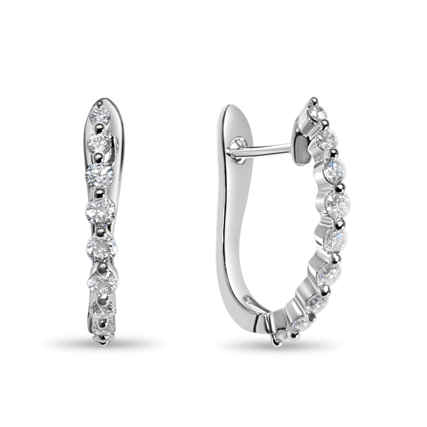 DIAMOND HUGGIE EARRINGS