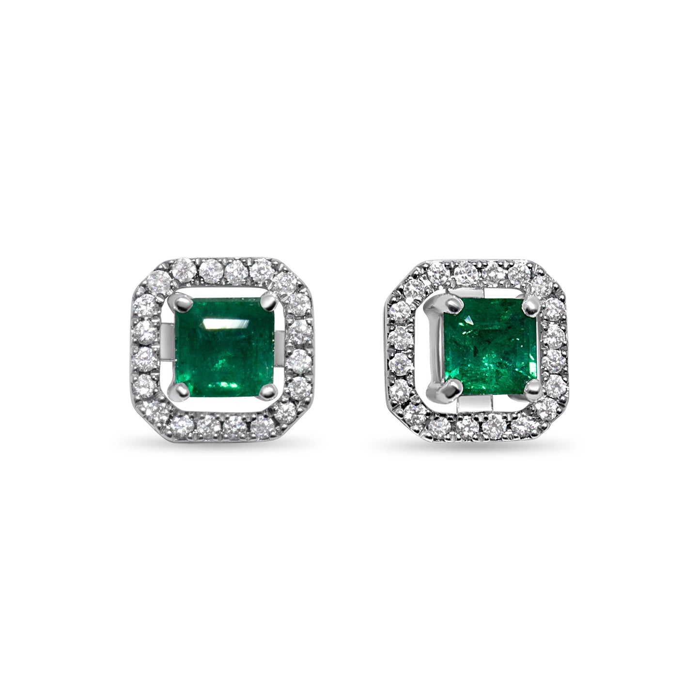 EMERALD DIAMOND 2-IN-1 EARRINGS