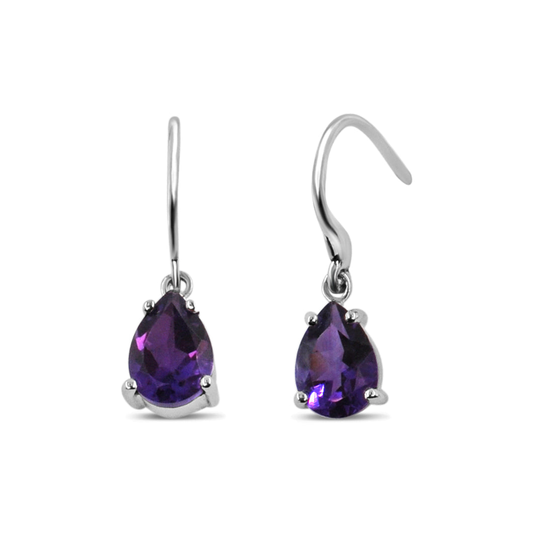 AMETHYST DANGLE EARRINGS