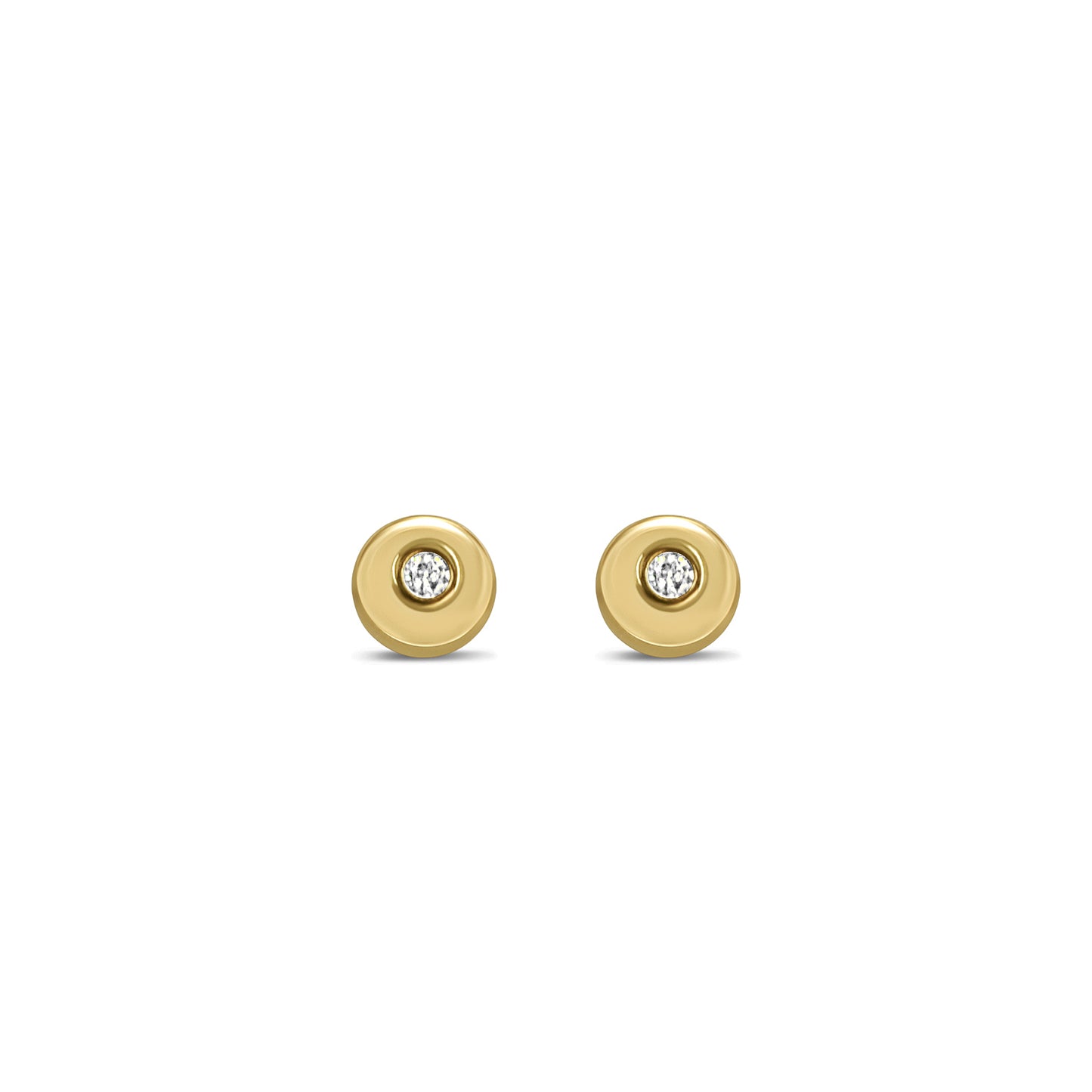 DIAMOND GOLD STUD EARRINGS