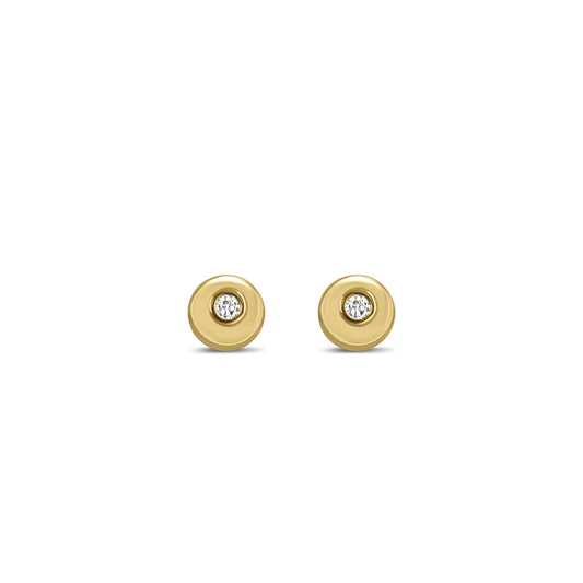 DIAMOND GOLD STUD EARRINGS