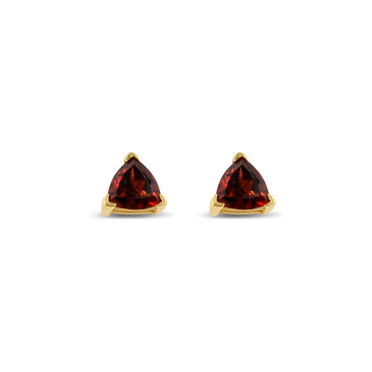 GARNET TRILLION STUDS