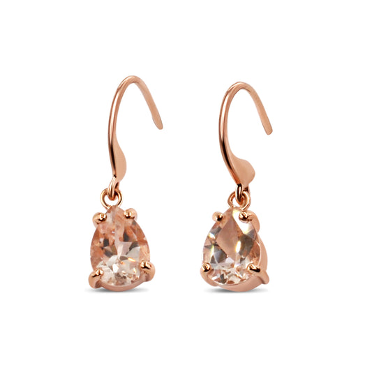 MORGANITE DANGLE EARRINGS