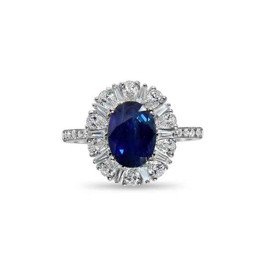 SAPPHIRE DIAMOND RING