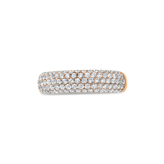 ROSE GOLD DIAMOND PAVE RING